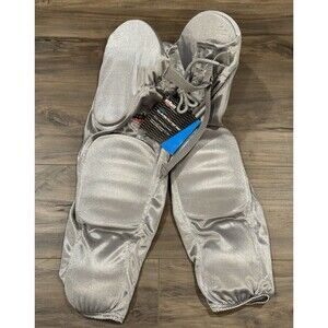 Schutt Sports All-in-One Poly Knit Football Pant, Silver SZ S NWT